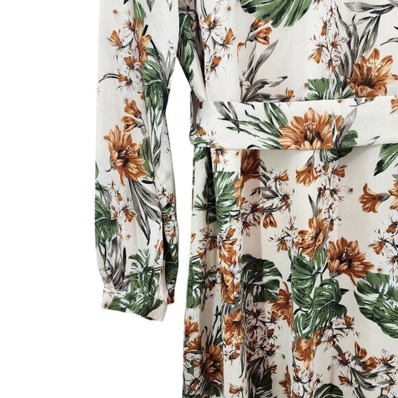 Veiled Collection Women's 100% Polyester Floral Ruffle Dress - XL - Picture 3 of 9